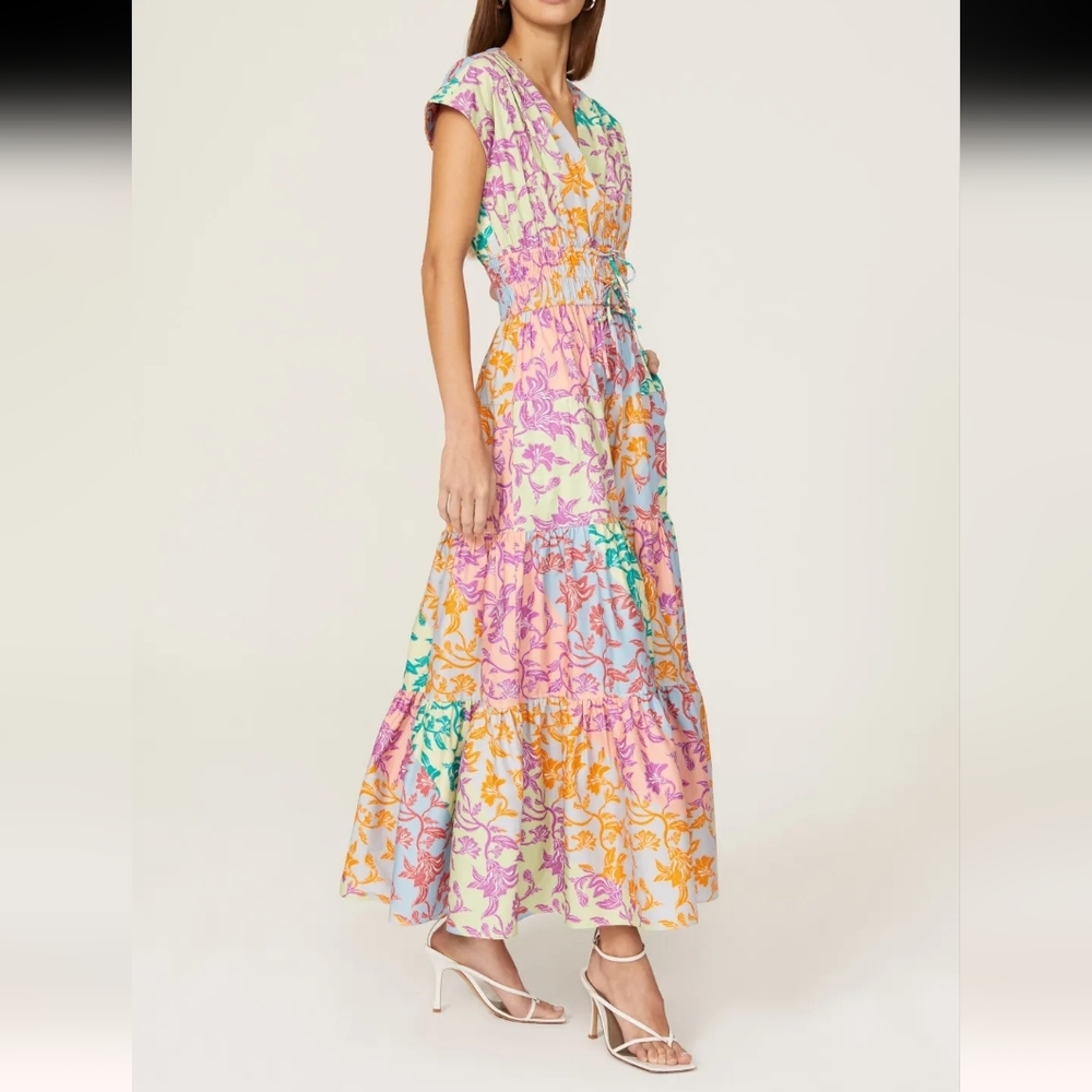 Derek Lam 10 Crosby Fatima tiered floral a line dress, Size 2 - Picture 4 of 13